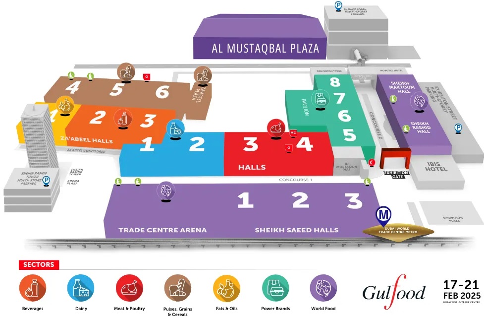 gulfood 2025 floor plan